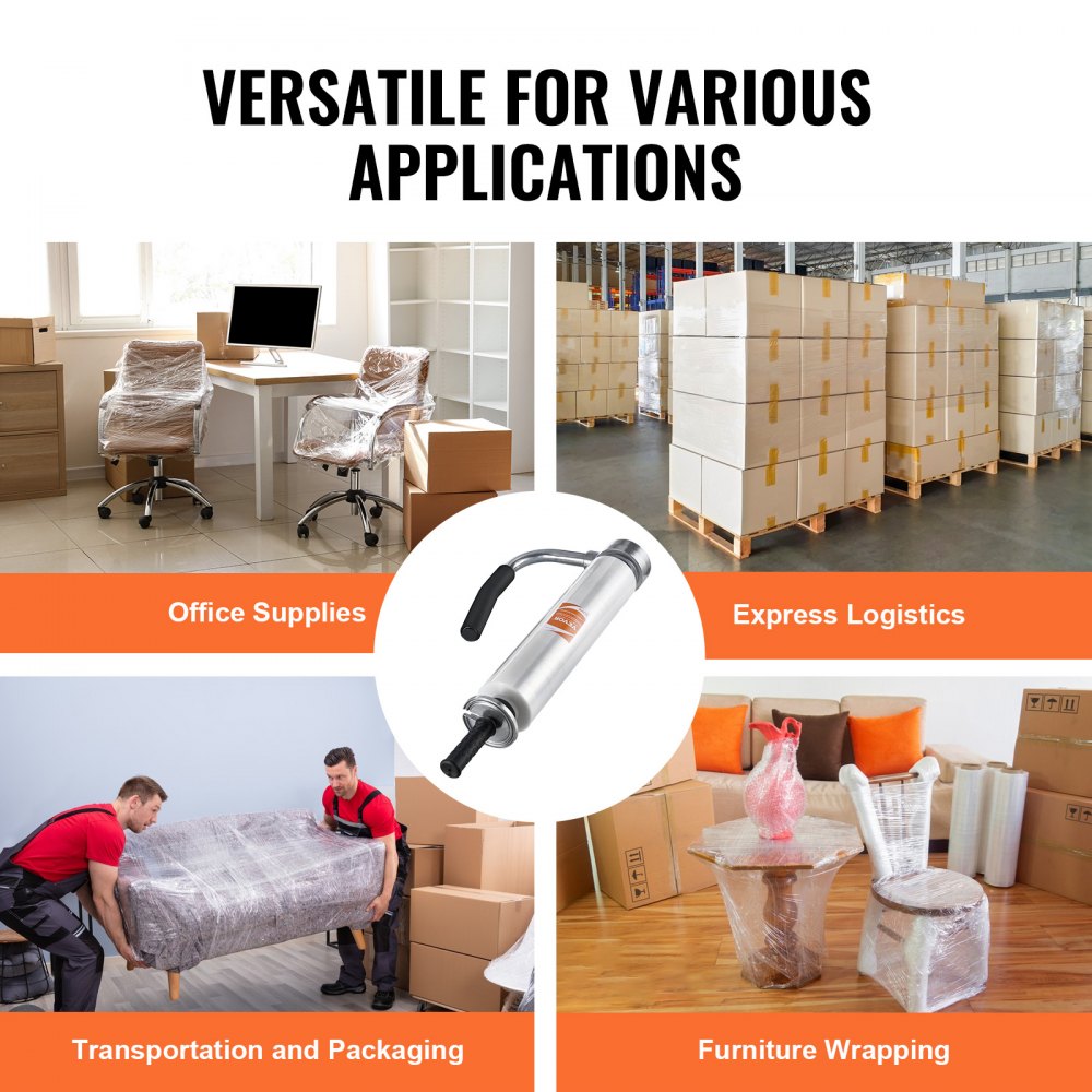 YAL010 - Versatile 12"-20" Stretch Film Dispenser with Dual Handles