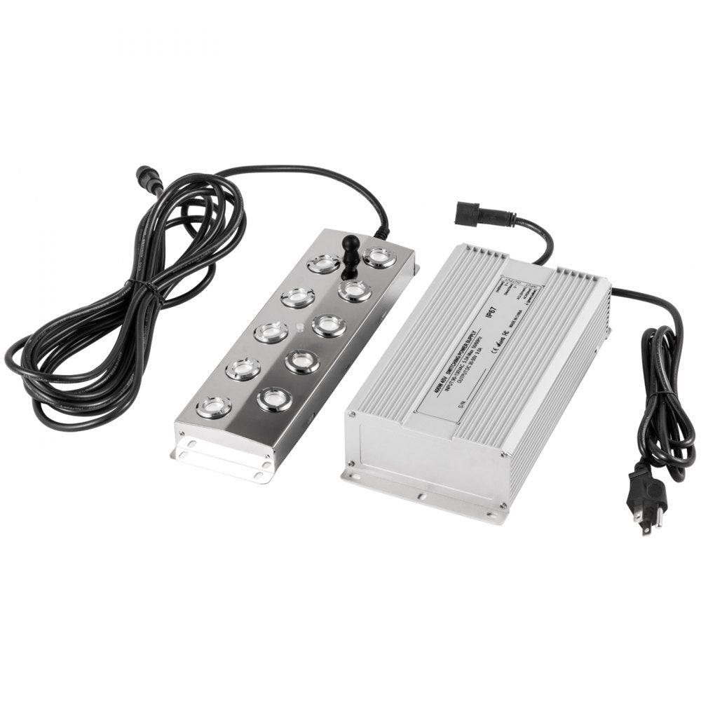 Air-cooled - 10-Head Stainless Steel Mist Maker for Gardens and Ponds