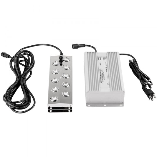 Air-cooled - 10-Head Stainless Steel Mist Maker for Gardens and Ponds