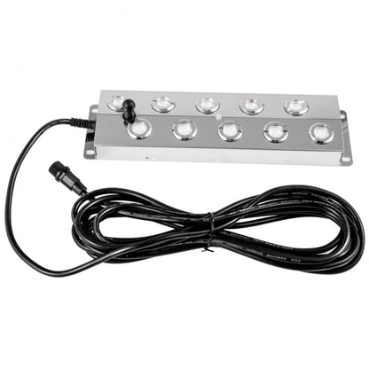 Air-cooled - 10-Head Stainless Steel Mist Maker for Gardens and Ponds