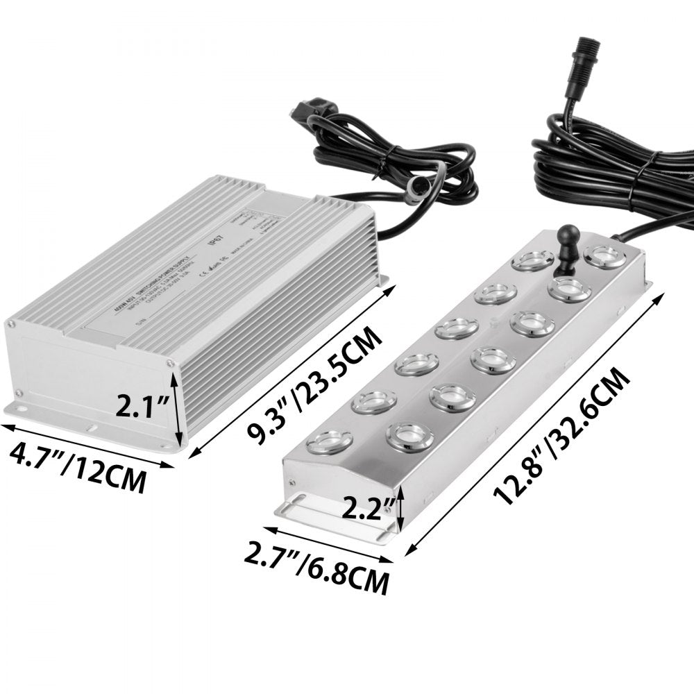 Air-cooled - 12-Head Ultrasonic Stainless Steel Mist Maker for Humidity Control