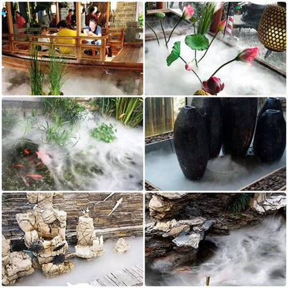 Air-cooled - 12-Head Ultrasonic Stainless Steel Mist Maker for Humidity Control