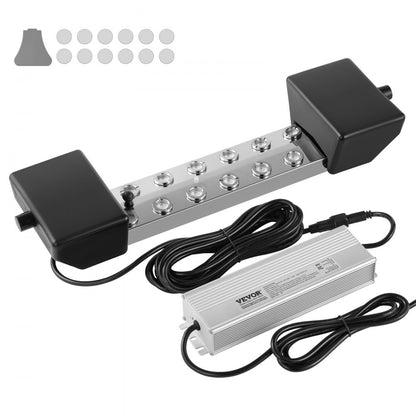 NS-12T-M - 12-Head Ultrasonic Fogger 9000mL/H for Ponds & Decor