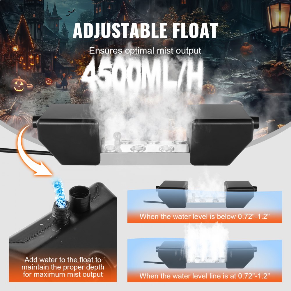 NS-6T-M - 4500mL/H 6-Head Ultrasonic Fogger for Effective Humidification