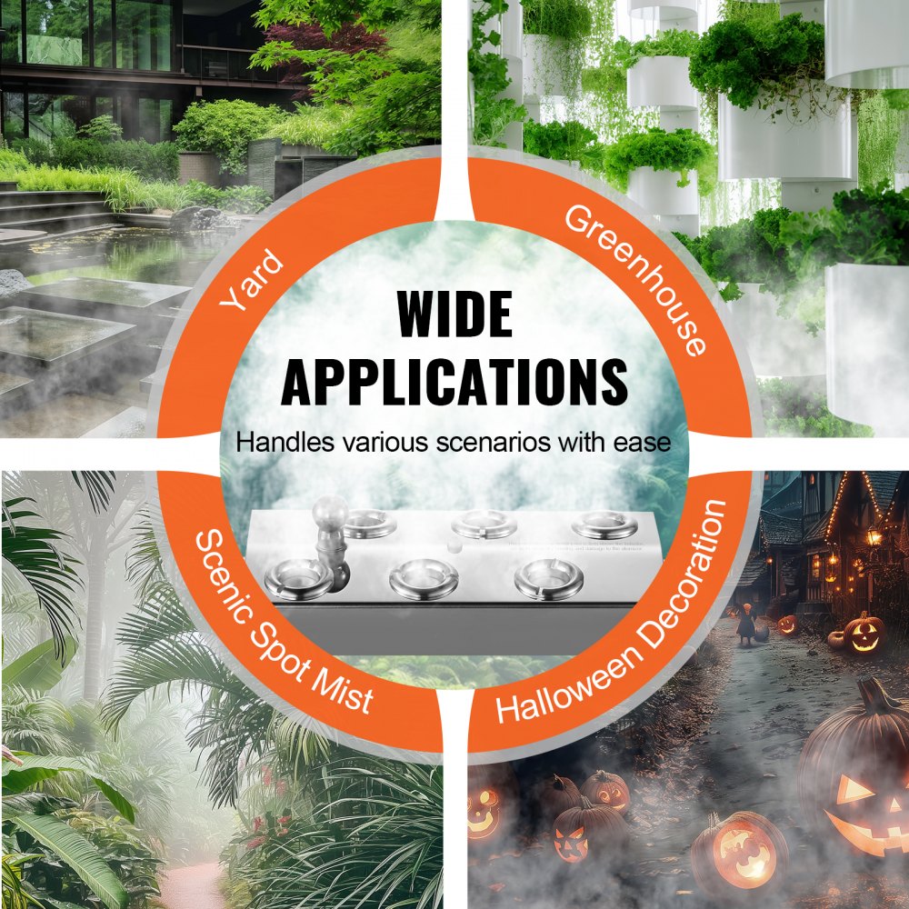 NS-6T-M - 4500mL/H 6-Head Ultrasonic Fogger for Effective Humidification