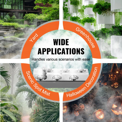 NS-6T-M - 4500mL/H 6-Head Ultrasonic Fogger for Effective Humidification