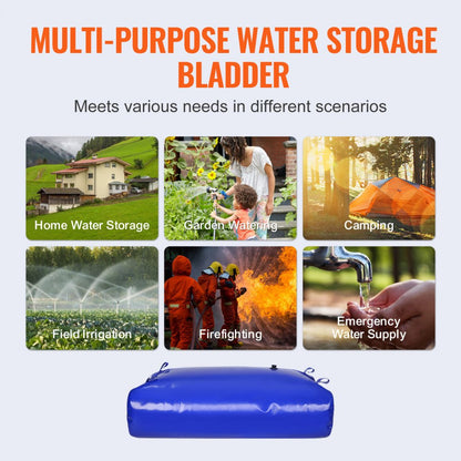 BY-L540L - 540L Emergency Water Storage Bladder, Durable 1000D PVC