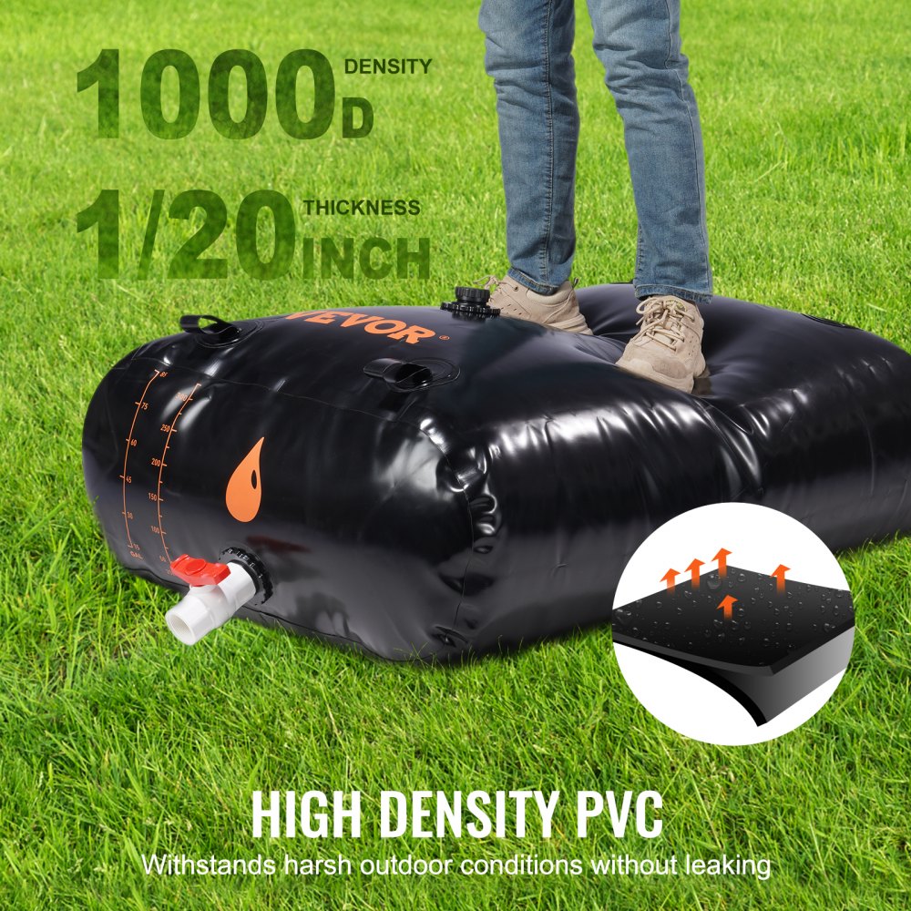 WT-0240 - Durable 87 Gallon PVC Water Tank Bladder with Dispenser