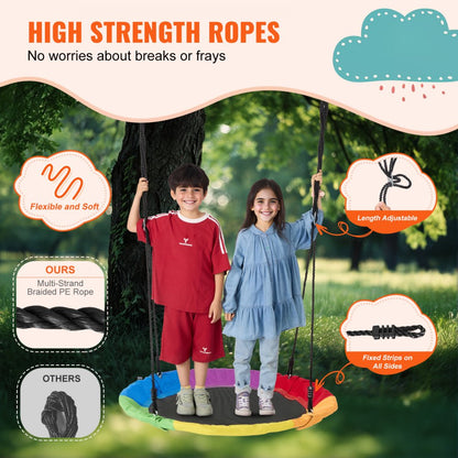 YXS-BF01 - 40" Saucer Swing for Multiple Kids, 750 lbs Capacity