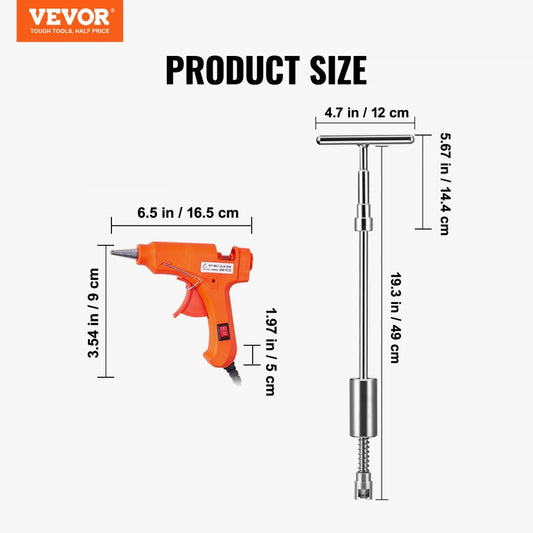 010210120298 - Stainless Steel Dent Puller Kit for Paintless Repair