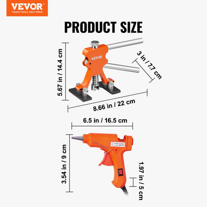 010245725771 - Heavy-Duty Car Dent Puller Kit with Stainless Steel Tools