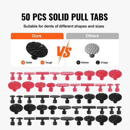 010186575703 - Adjustable Car Dent Puller Kit with 50 Pieces and Suction Cups