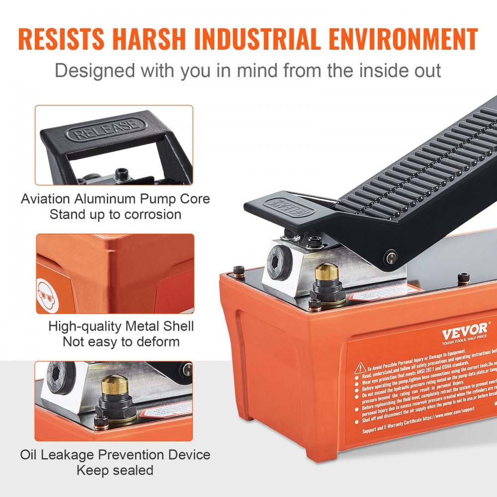 NAP002 - Compact 10,000 PSI Air Hydraulic Pump for Industrial Use