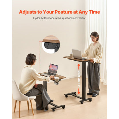 ZW-CBZ-01 - Versatile Adjustable Overbed Table for Dining & Work