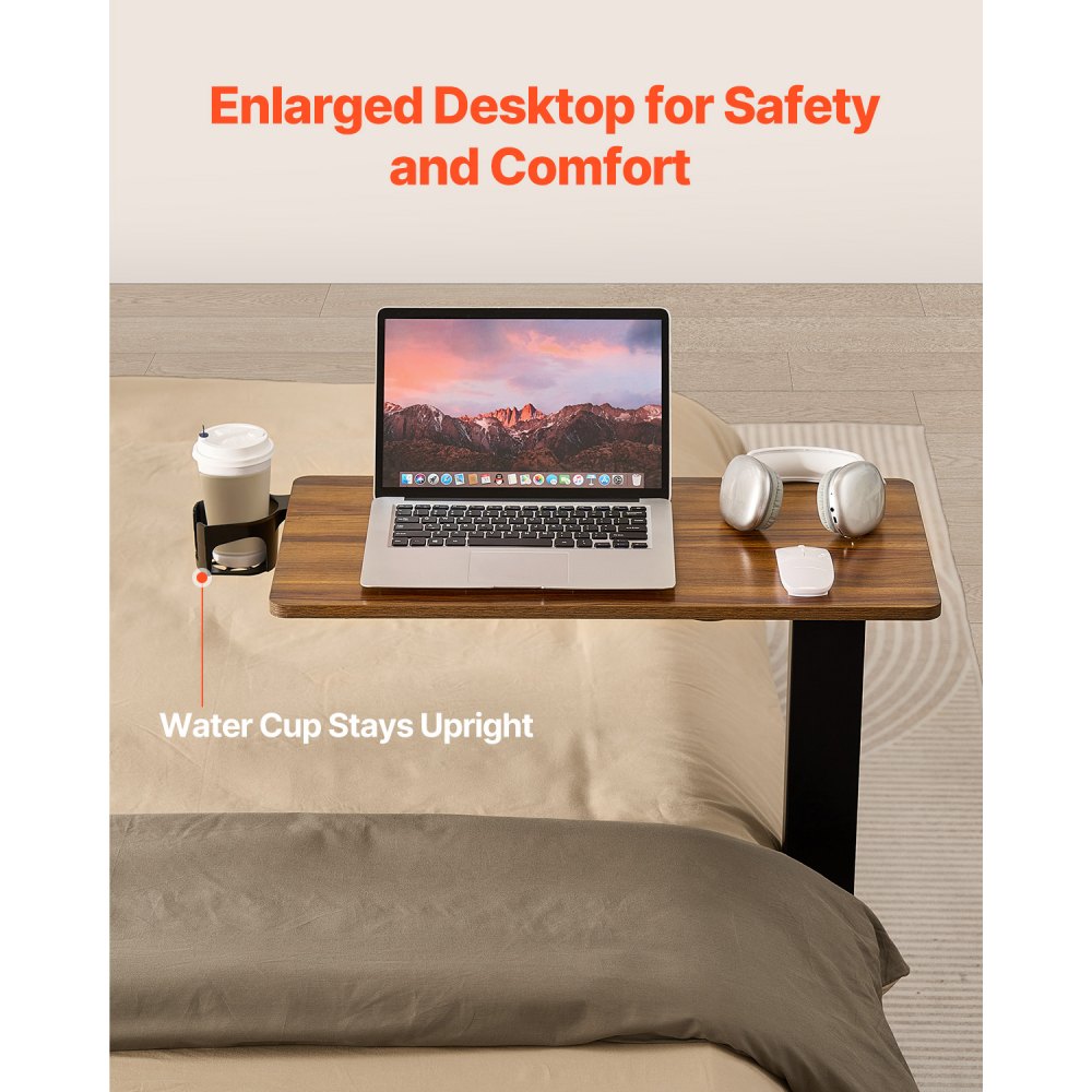 ZW-CBZ-01 - Versatile Adjustable Overbed Table for Dining & Work