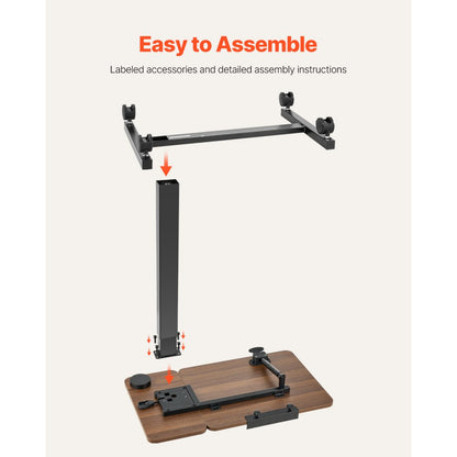 GT-SR65-B7 - Adjustable Overbed Table for Dining & Work