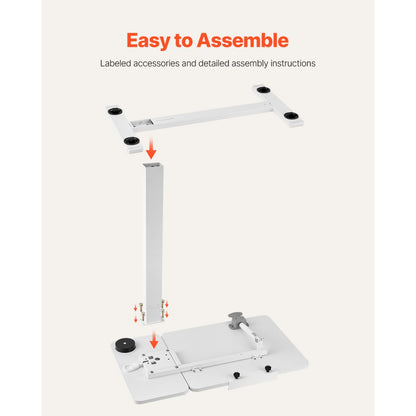GT-SR65-B5 - Adjustable Multi-Functional Overbed Table for Dining or Work