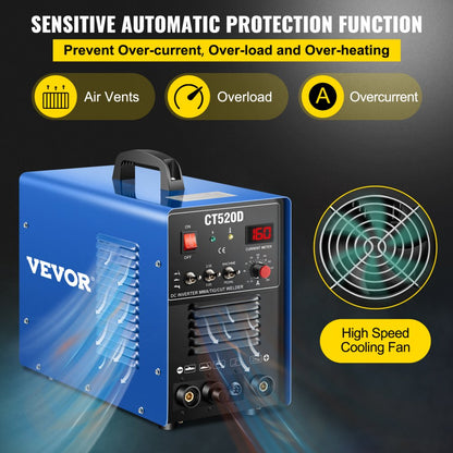 CT-520D - 3-in-1 Inverter Welder for Cutting, TIG, and MMA