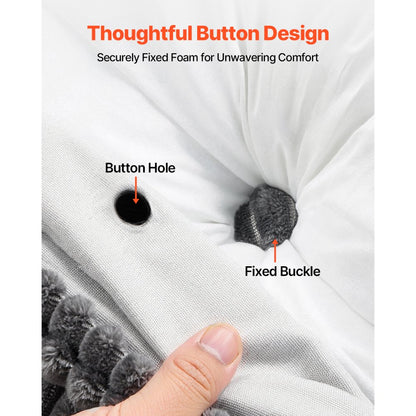 SSYDZ-08 - Velvet King Wedge Pillow with 2 Pockets & Washable Cover