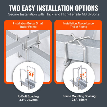 XSJ23-F05 - Adjustable Marine Trailer Guides for Easy Boat Loading