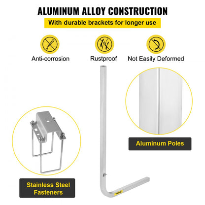 46" Trailer Guides - Heavy-Duty Aluminum Boat Loading Assist