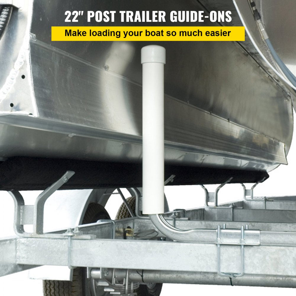 22" Boat Guide-on - Heavy-Duty Steel Trailer Guide for Safe Boat Loading