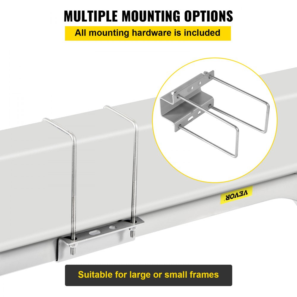 60" Boat Guide-on - Heavy-Duty Steel Trailer Guide with Adjustable Width & PVC Tubes