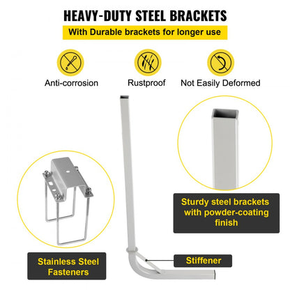 60" Boat Guide-on - Heavy-Duty Steel Trailer Guide with Adjustable Width & PVC Tubes