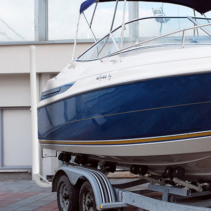 60" Boat Guide-on - Heavy-Duty Steel Trailer Guide with Adjustable Width & PVC Tubes