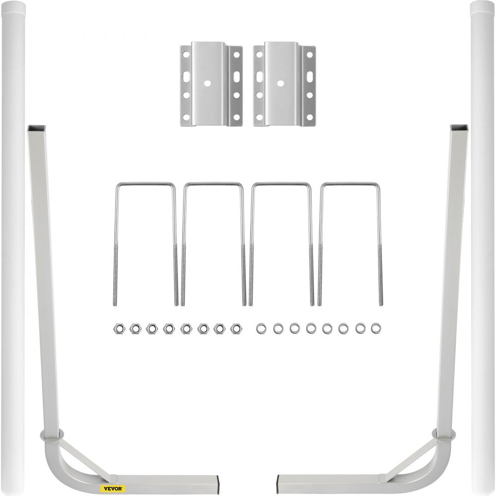 60" Boat Guide-on - Heavy-Duty Steel Trailer Guide with Adjustable Width & PVC Tubes