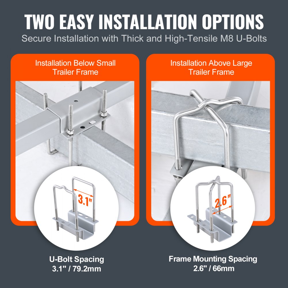 XSJ23-F06 - 20.5” Adjustable Marine Trailer Guides for Easy Boat Loading