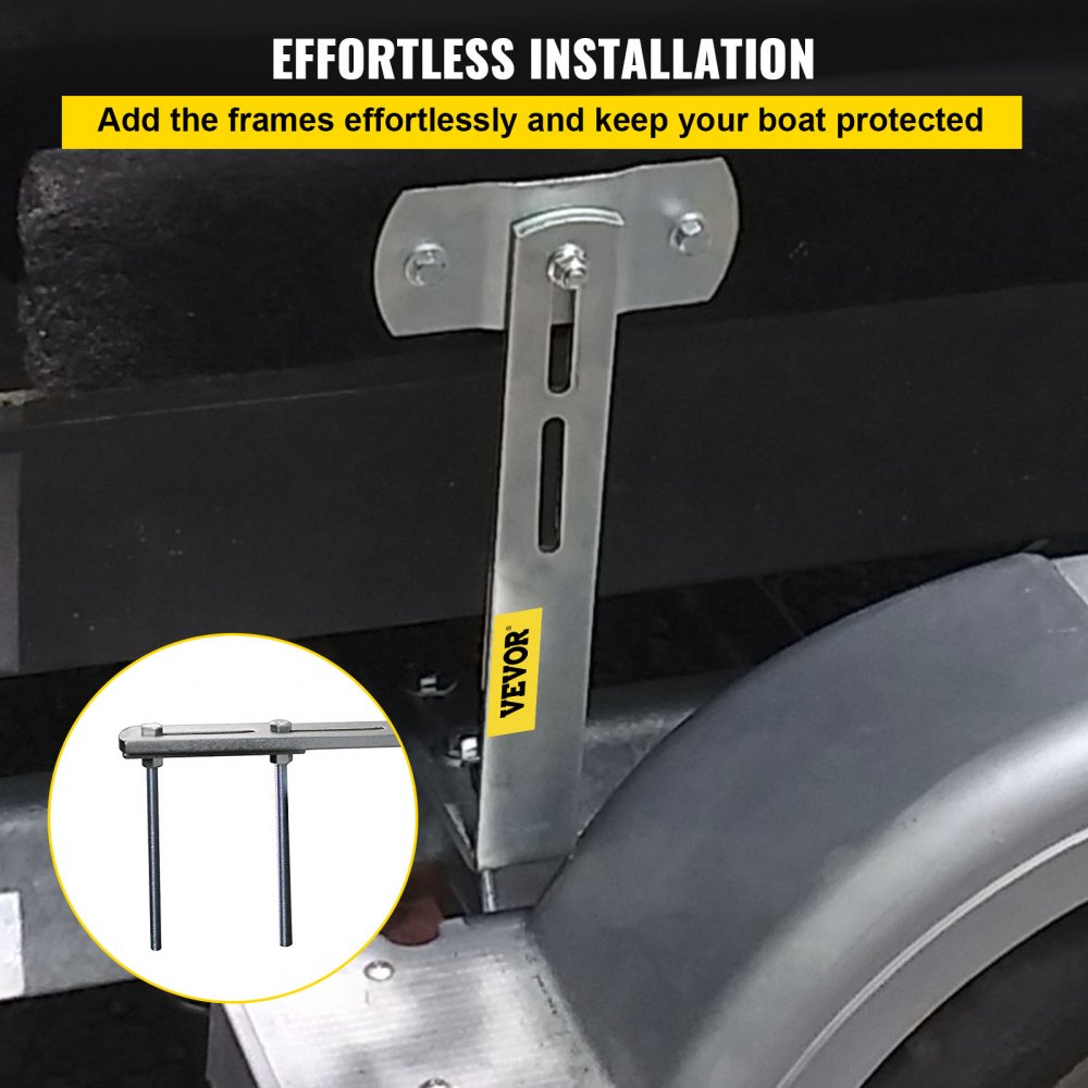 48 in Trailer Guide on - Heavy-Duty 48" Adjustable Boat Trailer Guide-ons
