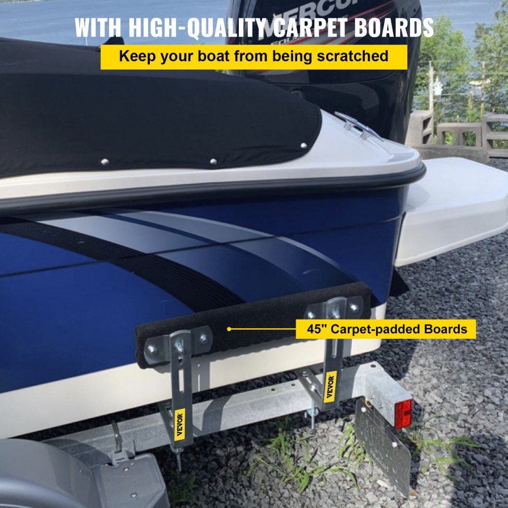 48 in Trailer Guide on - Heavy-Duty 48" Adjustable Boat Trailer Guide-ons