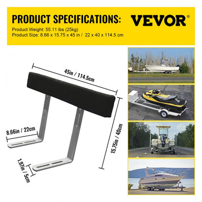 48 in Trailer Guide on - Heavy-Duty 48" Adjustable Boat Trailer Guide-ons