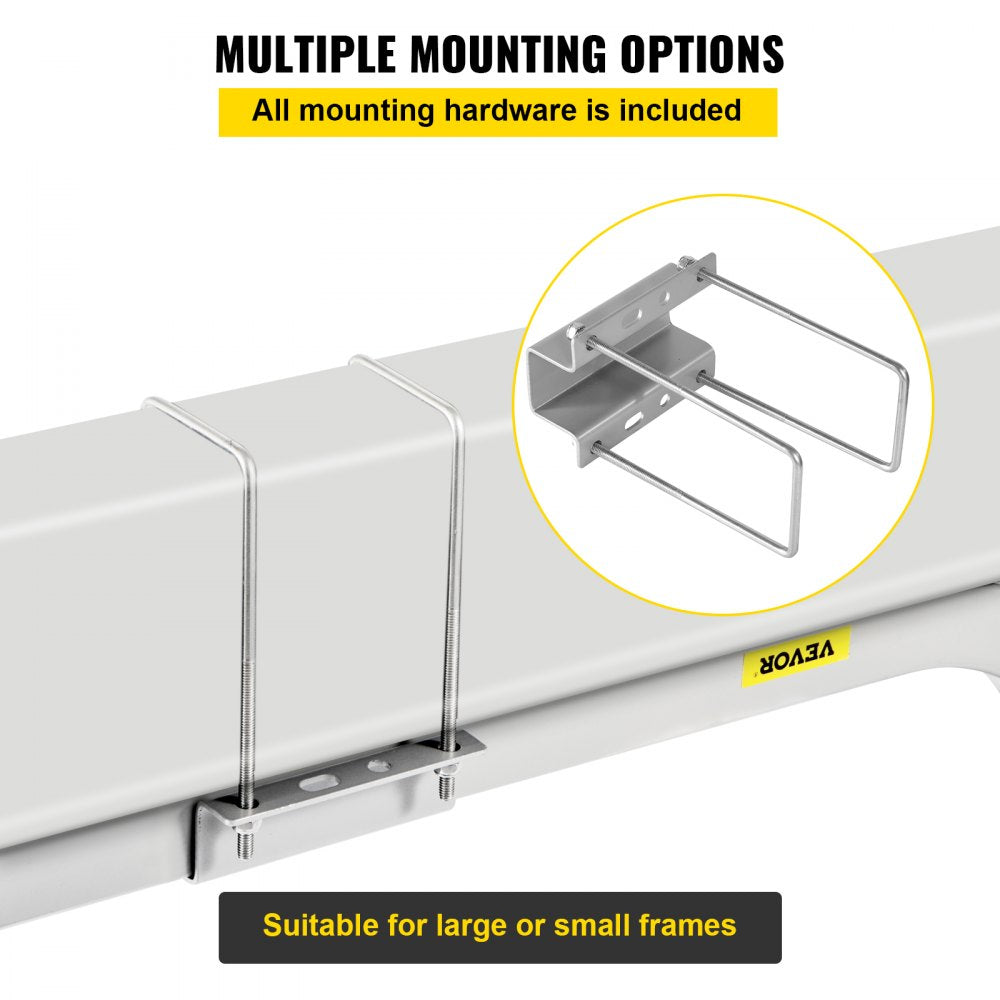 45 in Bunk Trailer Guides - Adjustable Boat Trailer Guide-ons with Marine Carpet