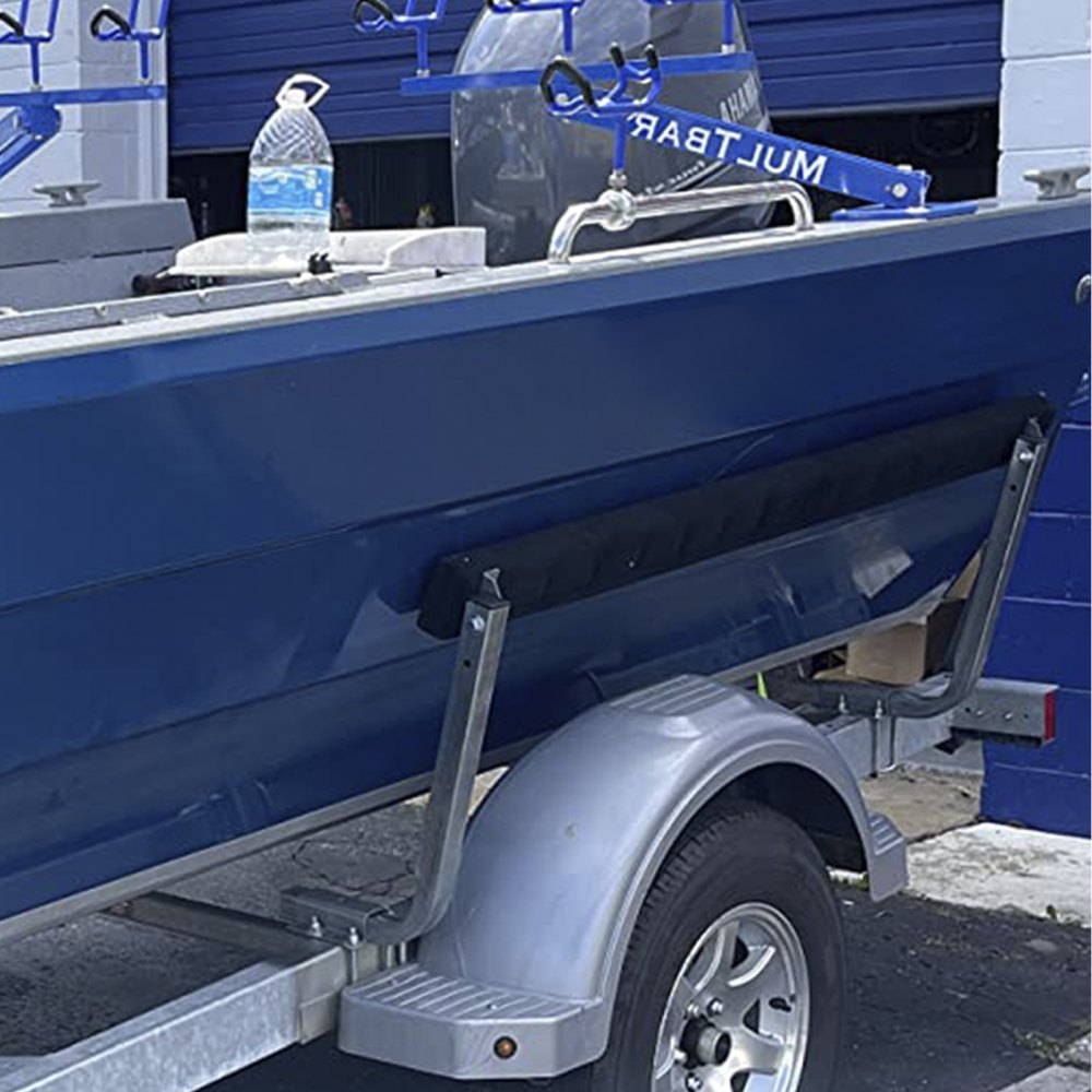 45 in Bunk Trailer Guides - Adjustable Boat Trailer Guide-ons with Marine Carpet
