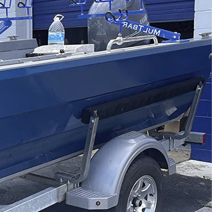 45 in Bunk Trailer Guides - Adjustable Boat Trailer Guide-ons with Marine Carpet