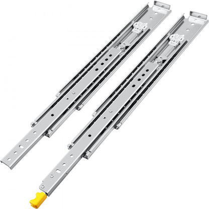 010770370655 - 22" VEVOR Heavy-Duty Steel Drawer Slides, 500 lbs Capacity