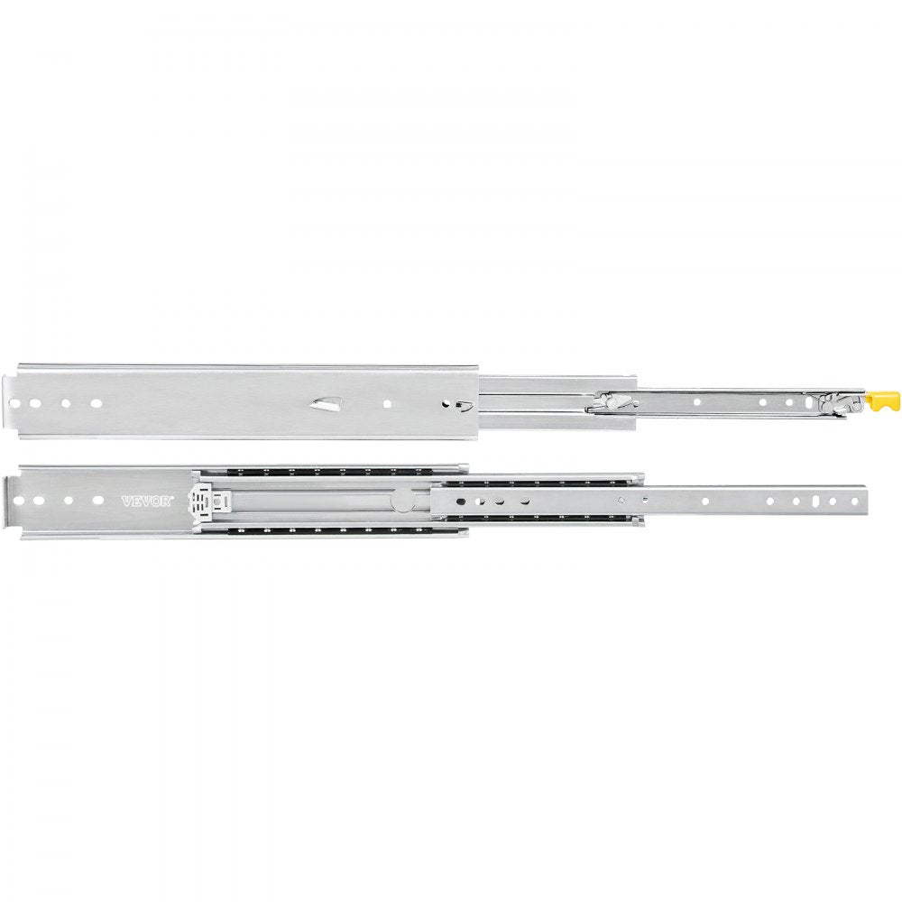 010770370655 - 22" VEVOR Heavy-Duty Steel Drawer Slides, 500 lbs Capacity