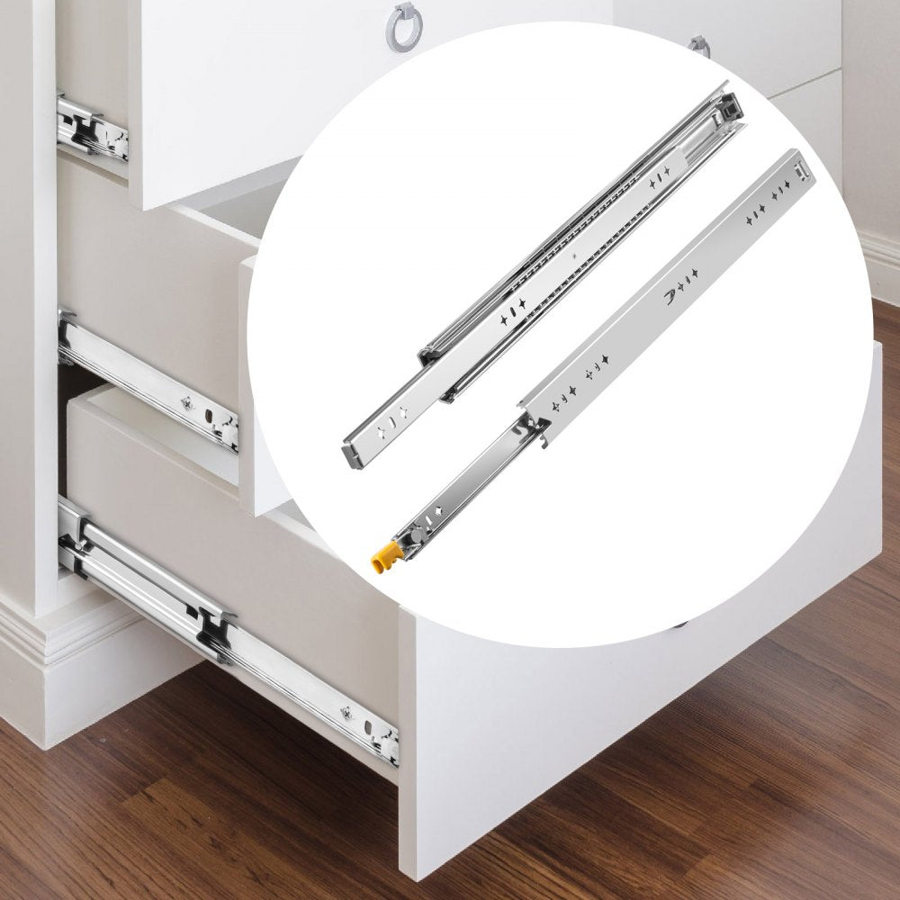 010201418383 - 24" Heavy-Duty Locking Drawer Slides, 250LBS Capacity