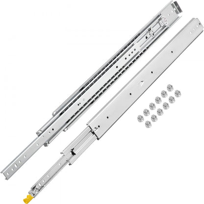 010249134530 - 48" Heavy-Duty Locking Drawer Slides, 500lbs Capacity