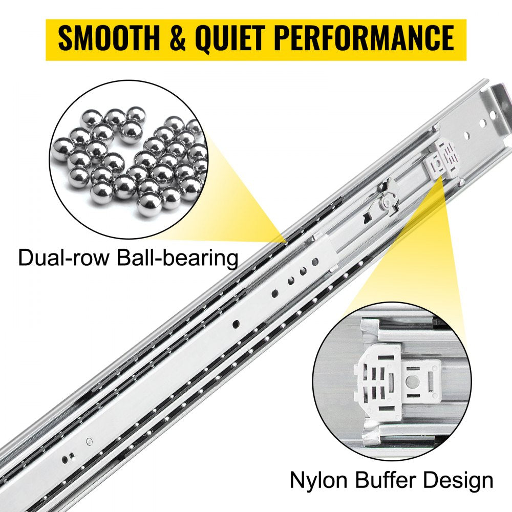 010824133597 - Heavy-Duty 60in Cold-Rolled Steel Drawer Slides