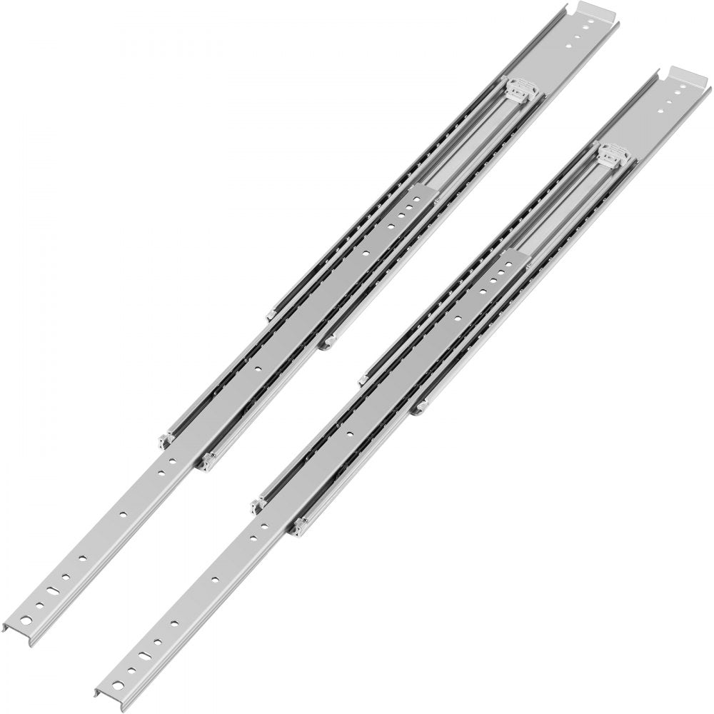 VV-CTDG-500B WS 34YC - Heavy-Duty 34" Steel Drawer Slides, 500 lbs Capacity