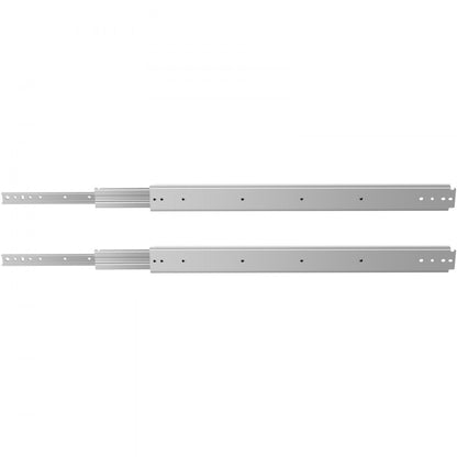 VV-CTDG-500B WS 34YC - Heavy-Duty 34" Steel Drawer Slides, 500 lbs Capacity