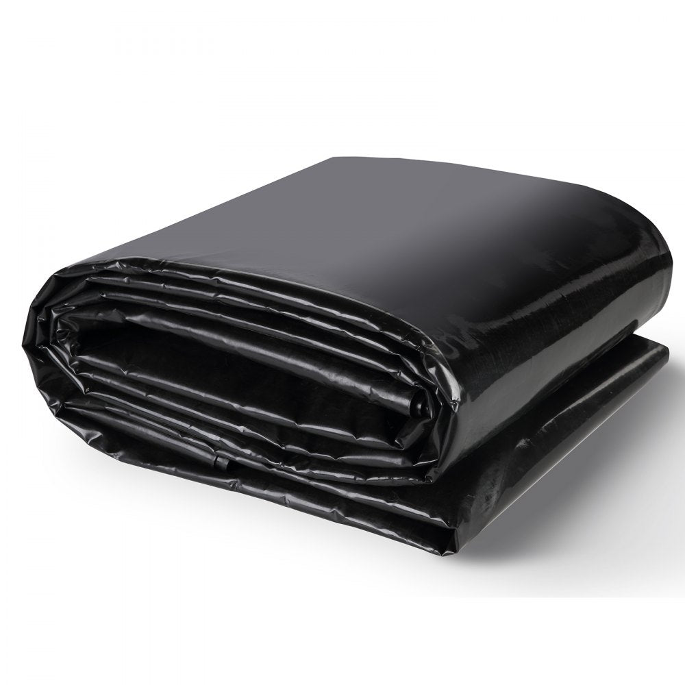 010703496922 - 10x13 ft Durable Black Pond Liner for Koi and Fish Ponds