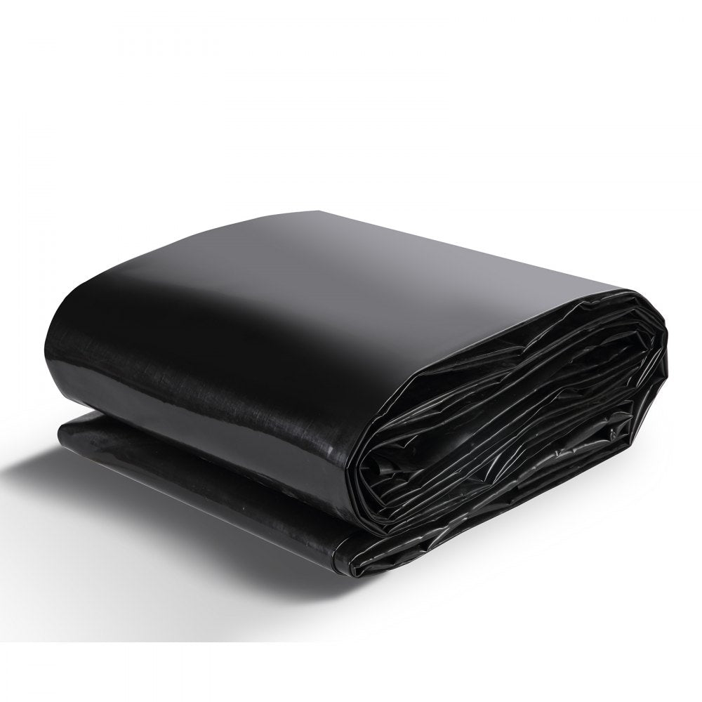 010703496922 - 10x13 ft Durable Black Pond Liner for Koi and Fish Ponds
