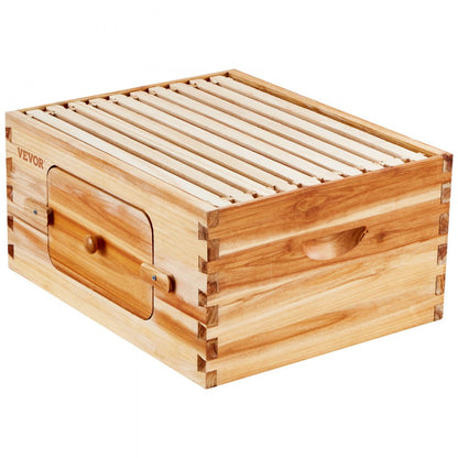FX2 - Complete Cedar Bee Hive Starter Kit with Transparent Windows and 30 Frames