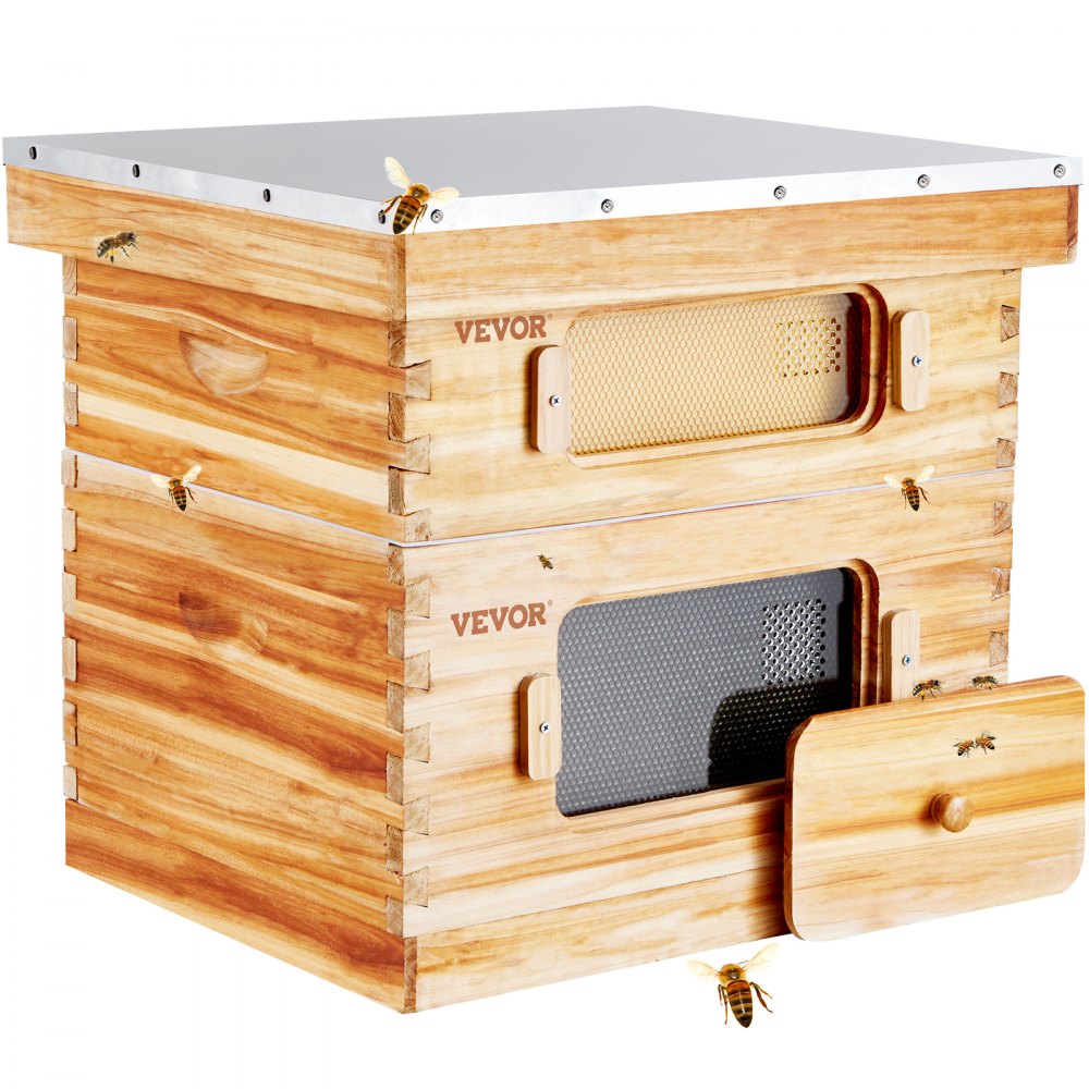 FX1+1 - 20-Frame Cedar Bee Hive Kit with Acrylic Viewing Windows