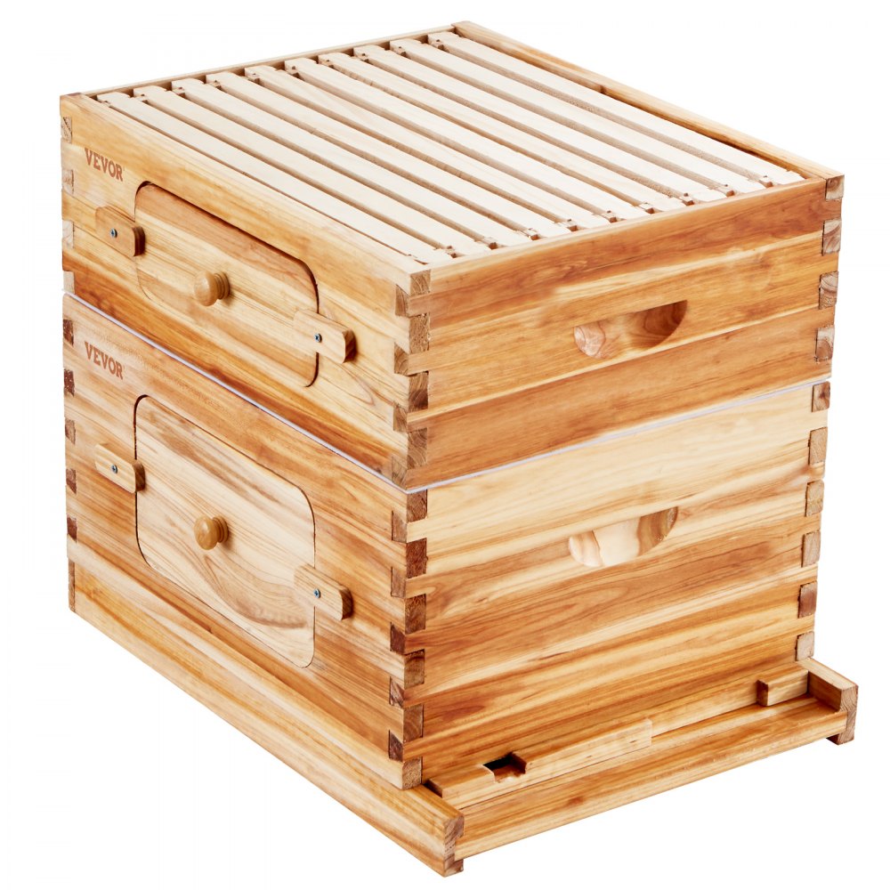 FX1+1 - 20-Frame Cedar Bee Hive Kit with Acrylic Viewing Windows
