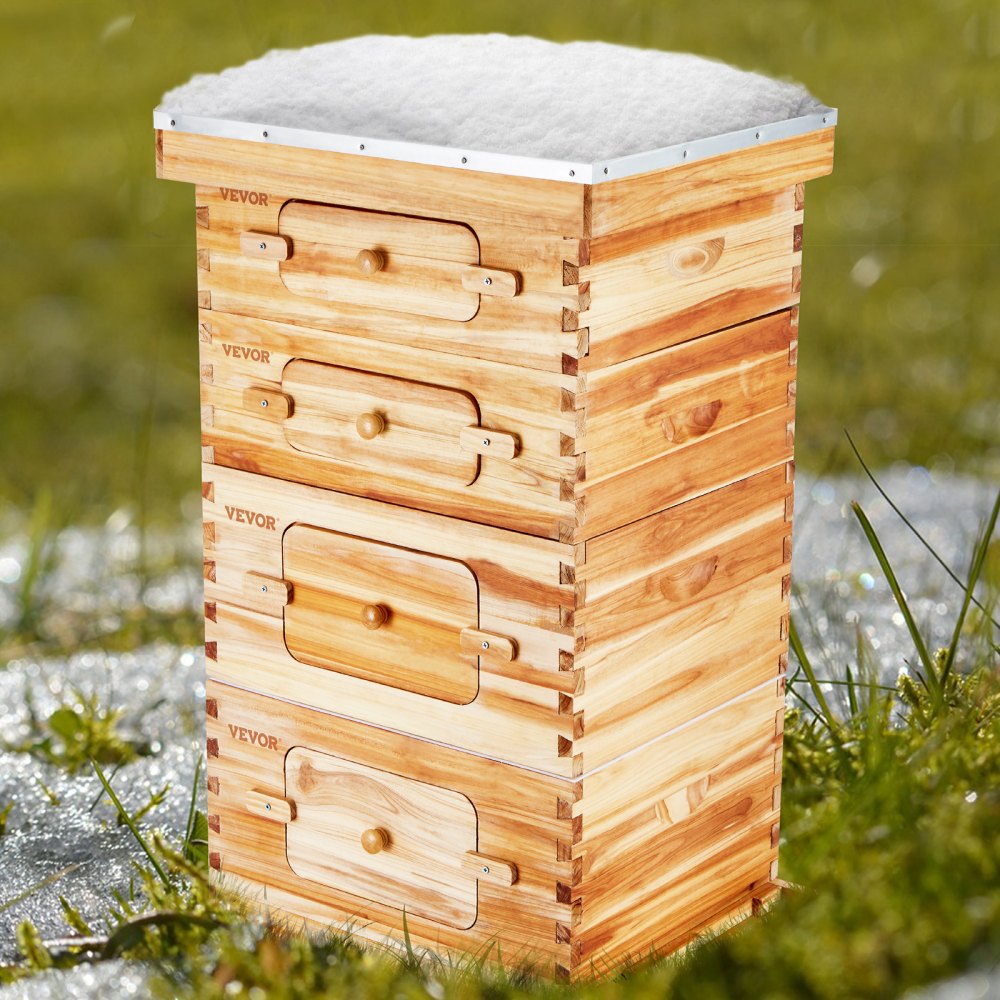 FX2+2 - 40-Frame Cedar Bee Hive Kit with Easy Assembly & Acrylic Windows